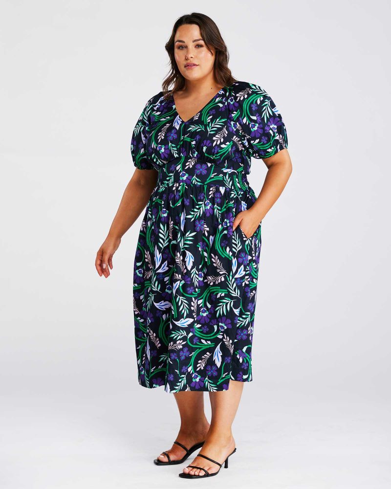 Ultraviolet Floral Dress Print